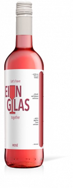 Ein Glas Rose 0,75