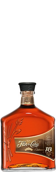 Flor de Caña · Rum Centenario Gold 18 years old 40% 0,7 l