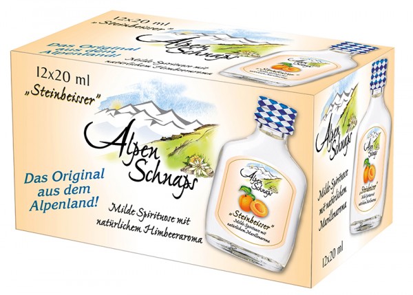 Alpenschnaps Marille 35% 20x0,02 l