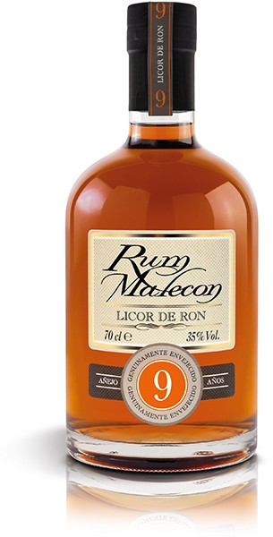 RUM MALECON LICOR DE RON 9 AÑOS 35% 0,7 l